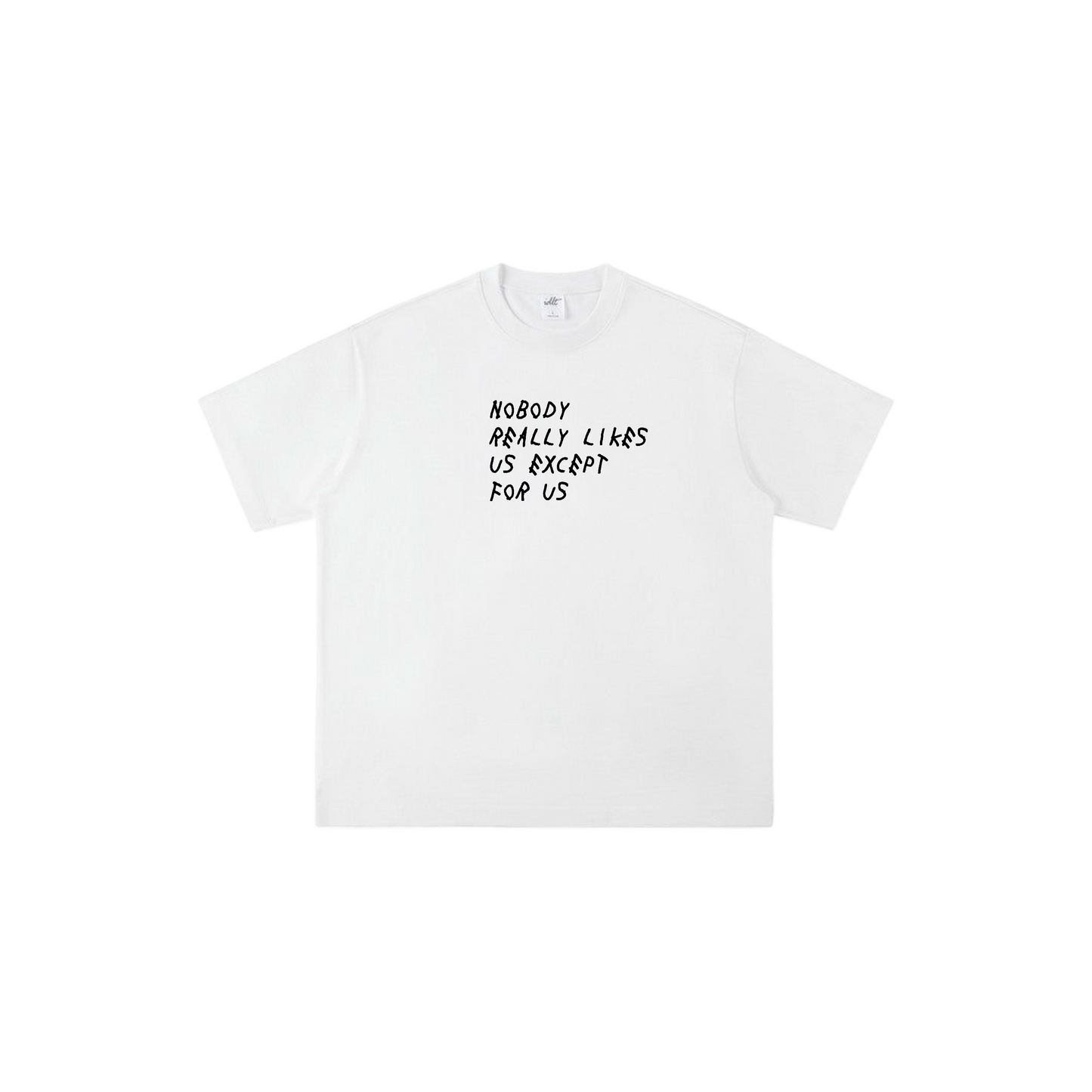NOBODY REALLY LIKES US EXCEPT FOR US TEE